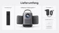 Tragbarer Smart-Projektor mit Soundsystem